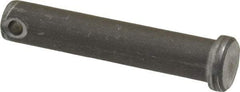 Made in USA - 7/16" Pin Diam, 2-1/4" OAL, Standard Clevis Pin - 5/32" Hole, 2-3/32" Usable Length, Uncoated Steel - All Tool & Supply