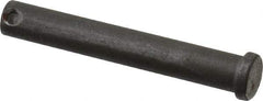 Made in USA - 7/16" Pin Diam, 3" OAL, Standard Clevis Pin - 5/32" Hole, 2-27/32" Usable Length, Uncoated Steel - All Tool & Supply