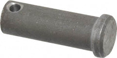 Made in USA - 1/2" Pin Diam, 1-27/64" OAL, Standard Clevis Pin - 5/32" Hole, 1-17/64" Usable Length, Uncoated Steel - All Tool & Supply