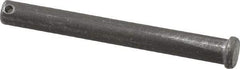 Made in USA - 1/2" Pin Diam, 4-1/2" OAL, Standard Clevis Pin - 5/32" Hole, 4-11/32" Usable Length, Uncoated Steel - All Tool & Supply