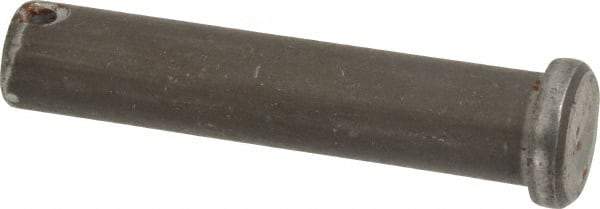 Made in USA - 5/8" Pin Diam, 3" OAL, Standard Clevis Pin - 5/32" Hole, 2-27/32" Usable Length, Uncoated Steel - All Tool & Supply