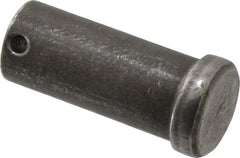 Made in USA - 1" Pin Diam, 2-1/4" OAL, Standard Clevis Pin - 13/64" Hole, 2-3/64" Usable Length, Uncoated Steel - All Tool & Supply