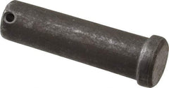 Made in USA - 1" Pin Diam, 3-1/2" OAL, Standard Clevis Pin - 13/64" Hole, 3-19/64" Usable Length, Uncoated Steel - All Tool & Supply