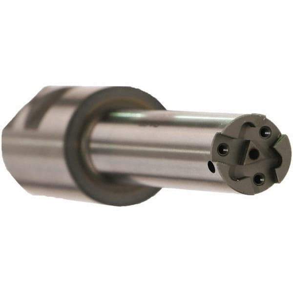 Emuge - 80mm Max Hole Depth, 32mm Shank Diam, Internal Indexable Thread Mill - 3 Inserts, 142mm OAL - All Tool & Supply