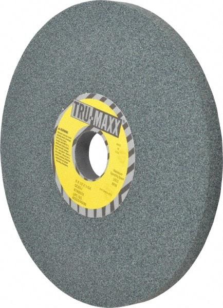 Tru-Maxx - 8" Diam x 1-1/4" Hole x 1/2" Thick, I Hardness, 60 Grit Surface Grinding Wheel - Silicon Carbide, Type 1, Medium Grade, 3,600 Max RPM, Vitrified Bond, No Recess - All Tool & Supply