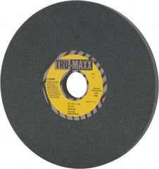 Tru-Maxx - 8" Diam x 1-1/4" Hole x 1/2" Thick, I Hardness, 100 Grit Surface Grinding Wheel - Silicon Carbide, Type 1, Fine Grade, 3,600 Max RPM, Vitrified Bond, No Recess - All Tool & Supply