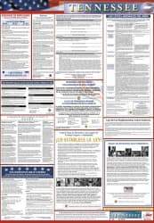 NMC - 27" Wide x 39" High Laminated Paper Labor Law Information Poster - Tennessee Jurisdiction, Spanish - All Tool & Supply