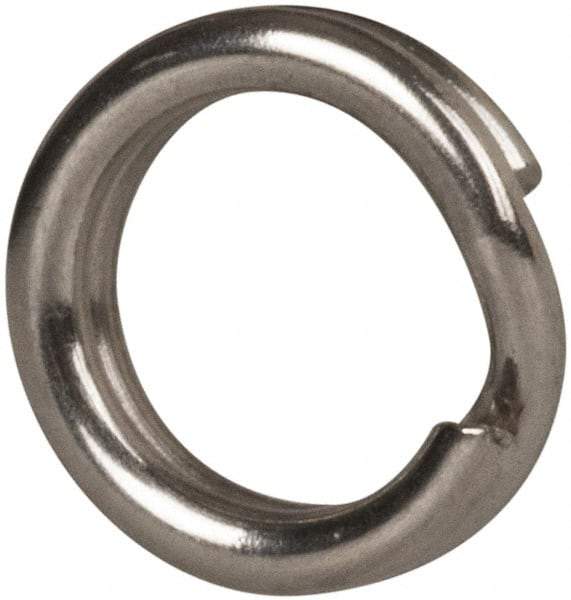 Made in USA - 0.15" ID, 0.22" OD, 0.054" Thick, Split Ring - Grade 2 Spring Steel, Zinc-Plated Finish - All Tool & Supply