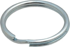 Made in USA - 0.932" ID, 1.1" OD, 0.11" Thick, Split Ring - Grade 2 Spring Steel, Zinc-Plated Finish - All Tool & Supply