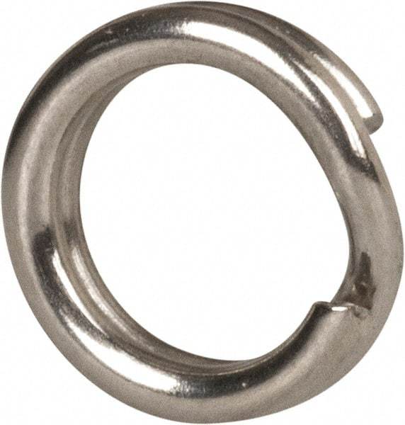 Made in USA - 0.15" ID, 0.22" OD, 0.054" Thick, Split Ring - 18-8 Stainless Steel, Natural Finish - All Tool & Supply