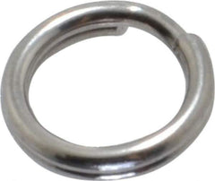 Made in USA - 0.212" ID, 0.292" OD, 0.062" Thick, Split Ring - 18-8 Stainless Steel, Natural Finish - All Tool & Supply