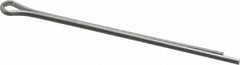 Made in USA - 1/16" Diam x 1-1/2" Long Extended Prong Cotter Pin - Grade 18-8, Uncoated, Stainless Steel - All Tool & Supply