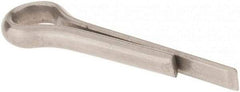 Made in USA - 3/32" Diam x 1/2" Long Extended Prong Cotter Pin - Grade 18-8, Uncoated, Stainless Steel - All Tool & Supply