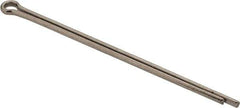 Made in USA - 3/32" Diam x 2-1/2" Long Extended Prong Cotter Pin - Grade 18-8, Uncoated, Stainless Steel - All Tool & Supply