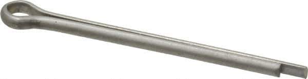 Made in USA - 1/8" Diam x 1-3/4" Long Extended Prong Cotter Pin - Grade 18-8, Uncoated, Stainless Steel - All Tool & Supply