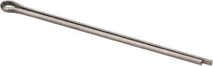 Made in USA - 1/8" Diam x 3" Long Extended Prong Cotter Pin - Grade 18-8, Uncoated, Stainless Steel - All Tool & Supply