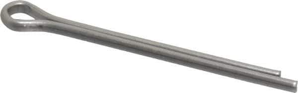 Made in USA - 5/32" Diam x 2" Long Extended Prong Cotter Pin - Grade 18-8, Uncoated, Stainless Steel - All Tool & Supply