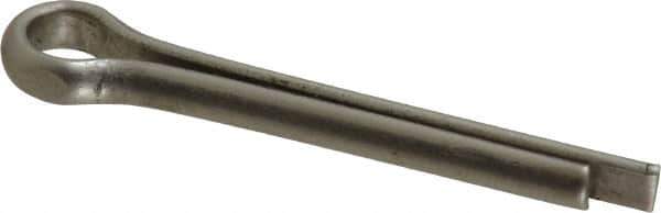 Made in USA - 3/16" Diam x 1-1/4" Long Extended Prong Cotter Pin - Grade 18-8, Uncoated, Stainless Steel - All Tool & Supply