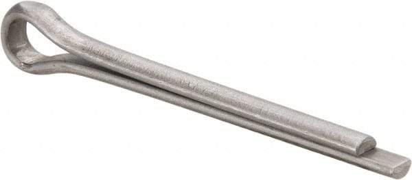 Made in USA - 3/16" Diam x 1-3/4" Long Extended Prong Cotter Pin - Grade 18-8, Uncoated, Stainless Steel - All Tool & Supply