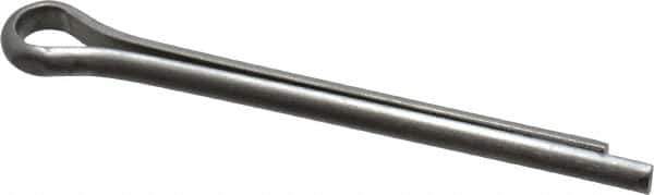 Made in USA - 3/16" Diam x 2" Long Extended Prong Cotter Pin - Grade 18-8, Uncoated, Stainless Steel - All Tool & Supply