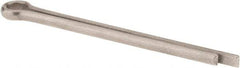 Made in USA - 3/16" Diam x 2-1/2" Long Extended Prong Cotter Pin - Grade 18-8, Uncoated, Stainless Steel - All Tool & Supply