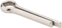 Made in USA - 1/4" Diam x 1-1/4" Long Extended Prong Cotter Pin - Grade 18-8, Uncoated, Stainless Steel - All Tool & Supply