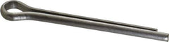 Made in USA - 1/4" Diam x 2-1/2" Long Extended Prong Cotter Pin - Grade 18-8, Uncoated, Stainless Steel - All Tool & Supply