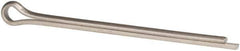 Made in USA - 3/8" Diam x 6" Long Extended Prong Cotter Pin - Grade 18-8, Uncoated, Stainless Steel - All Tool & Supply