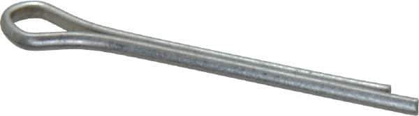 Made in USA - 1/16" Diam x 3/4" Long Extended Prong Cotter Pin - Grade 2, Zinc-Plated, Steel - All Tool & Supply