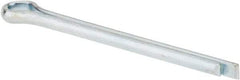 Made in USA - 3/32" Diam x 1-1/4" Long Extended Prong Cotter Pin - Grade 2, Zinc-Plated, Steel - All Tool & Supply