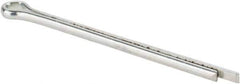 Made in USA - 3/32" Diam x 1-3/4" Long Extended Prong Cotter Pin - Grade 2, Zinc-Plated, Steel - All Tool & Supply