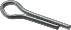 Made in USA - 1/8" Diam x 1/2" Long Extended Prong Cotter Pin - Grade 2, Zinc-Plated, Steel - All Tool & Supply