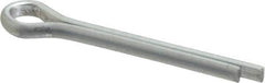 Made in USA - 5/32" Diam x 1-1/4" Long Extended Prong Cotter Pin - Grade 2, Zinc-Plated, Steel - All Tool & Supply