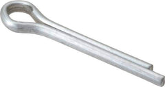 Made in USA - 3/16" Diam x 1-1/4" Long Extended Prong Cotter Pin - Grade 2, Zinc-Plated, Steel - All Tool & Supply