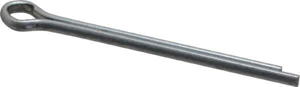 Made in USA - 3/16" Diam x 2-1/2" Long Extended Prong Cotter Pin - Grade 2, Zinc-Plated, Steel - All Tool & Supply