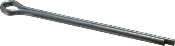 Made in USA - 3/16" Diam x 3" Long Extended Prong Cotter Pin - Grade 2, Zinc-Plated, Steel - All Tool & Supply