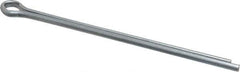 Made in USA - 3/16" Diam x 4" Long Extended Prong Cotter Pin - Grade 2, Zinc-Plated, Steel - All Tool & Supply