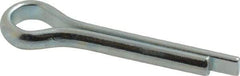 Made in USA - 1/4" Diam x 1-1/4" Long Extended Prong Cotter Pin - Grade 2, Zinc-Plated, Steel - All Tool & Supply