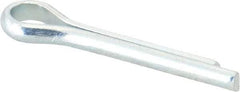 Made in USA - 1/4" Diam x 1-1/2" Long Extended Prong Cotter Pin - Grade 2, Zinc-Plated, Steel - All Tool & Supply