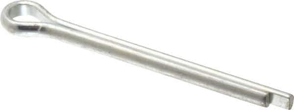 Made in USA - 3/8" Diam x 4" Long Extended Prong Cotter Pin - Grade 2, Zinc-Plated, Steel - All Tool & Supply