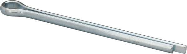 Made in USA - 3/8" Diam x 5" Long Extended Prong Cotter Pin - Grade 2, Zinc-Plated, Steel - All Tool & Supply