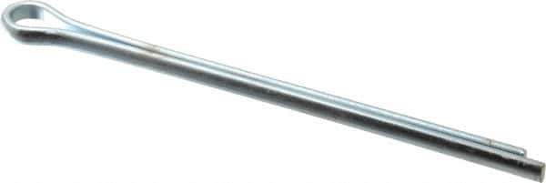 Made in USA - 3/8" Diam x 6" Long Extended Prong Cotter Pin - Grade 2, Zinc-Plated, Steel - All Tool & Supply