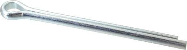 Made in USA - 1/2" Diam x 6" Long Extended Prong Cotter Pin - Grade 2, Zinc-Plated, Steel - All Tool & Supply