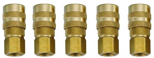 Value Collection - 5 Piece 1/4" Body 1/4 NPT 145 psi ARO Pneumatic Coupling Plug Set - All Tool & Supply