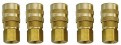 Value Collection - 5 Piece 1/4" Body 1/4 NPT 145 psi ARO Pneumatic Coupling Plug Set - All Tool & Supply