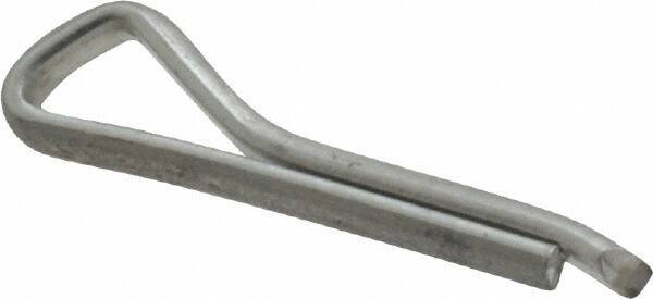 Made in USA - 3/32" Diam x 1/2" Long Hammerlock Cotter Pin - Grade 2, Zinc-Plated, Steel - All Tool & Supply