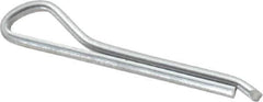 Made in USA - 3/32" Diam x 3/4" Long Hammerlock Cotter Pin - Grade 2, Zinc-Plated, Steel - All Tool & Supply