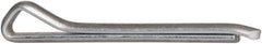 Made in USA - 3/32" Diam x 1" Long Hammerlock Cotter Pin - Grade 2, Zinc-Plated, Steel - All Tool & Supply