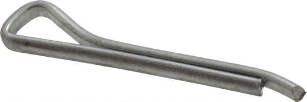 Made in USA - 1/8" Diam x 1" Long Hammerlock Cotter Pin - Grade 2, Zinc-Plated, Steel - All Tool & Supply