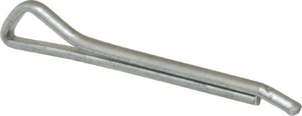 Made in USA - 1/8" Diam x 1-1/4" Long Hammerlock Cotter Pin - Grade 2, Zinc-Plated, Steel - All Tool & Supply